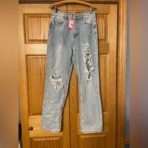 Edikted Distressed Blue Jeans